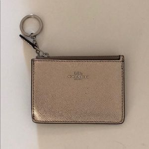 Brand new Coach leather card holder/keychain